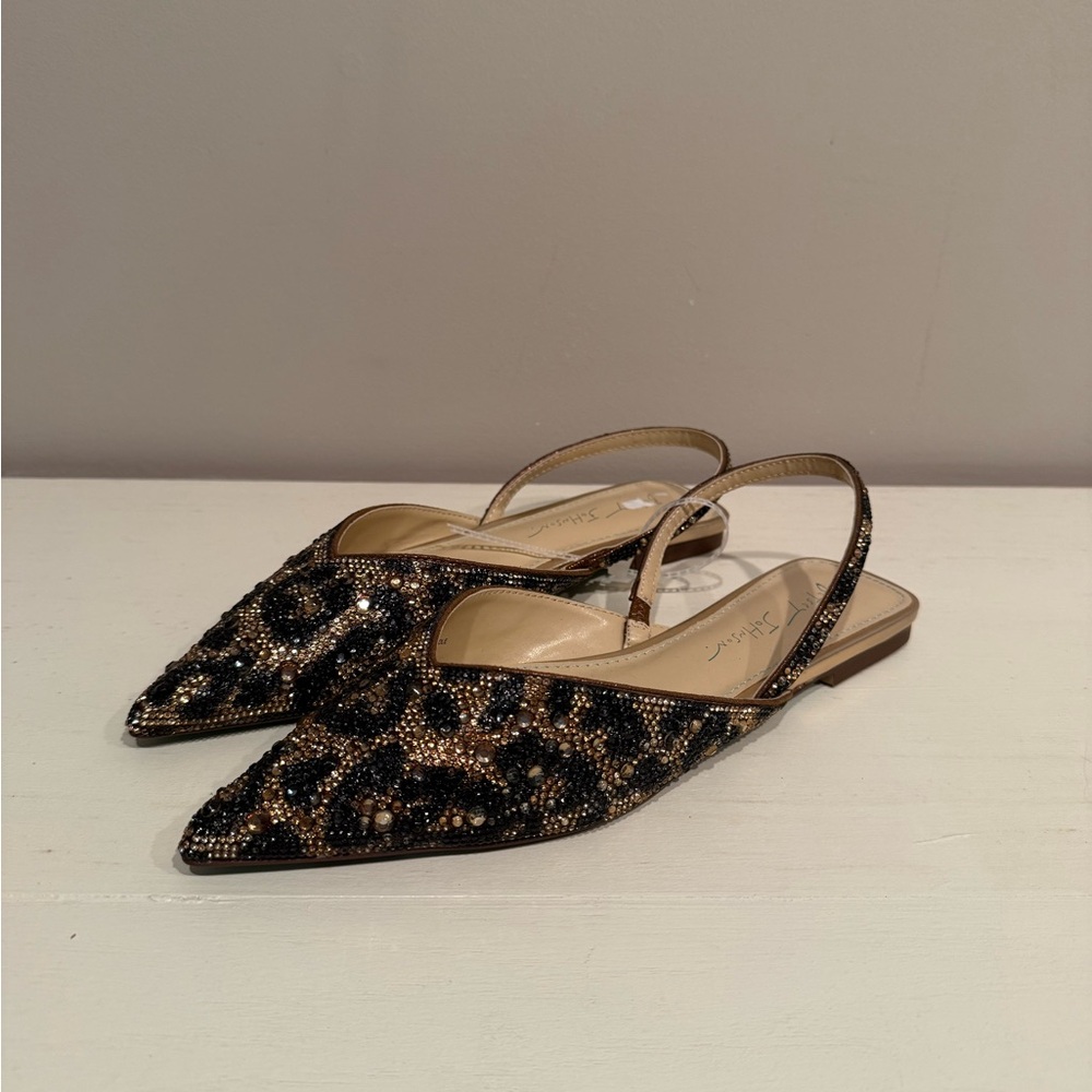 Betsey Johnson Women’s Vance Leopard Print Slingback Flats - Picture 2 of 8